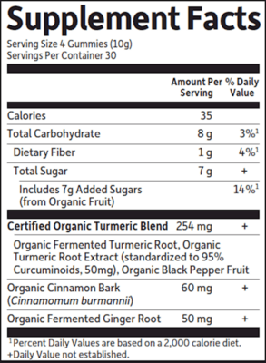 mykind Organics Herbal Turmeric (120 gummies )