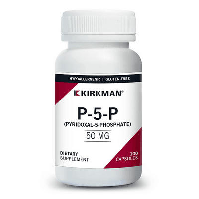 P-5-P (Pyridoxal 5-Phosphate) 50 mg Capsules - Hypoallergenic DISCO (100 capsules)