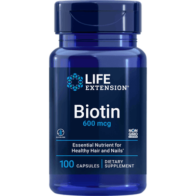 Biotin 600mcg (100 capsules)