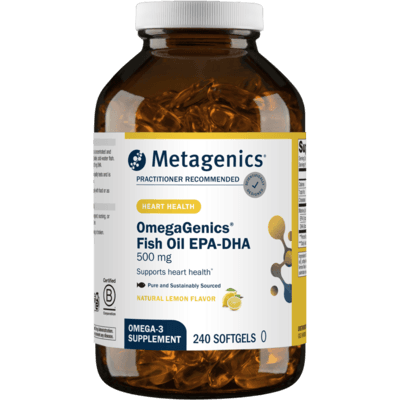 OmegaGenics® Fish Oil EPA-DHA 500mg (240 Softgels)