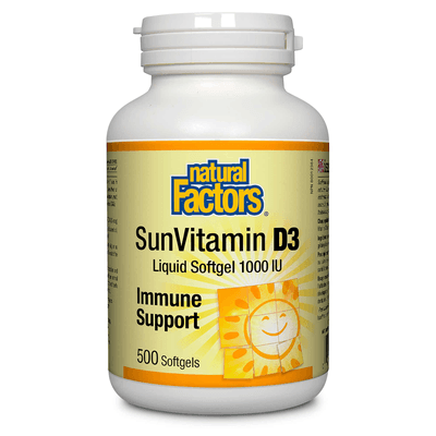 Vitamin D3 1000 IU (500 Softgels)