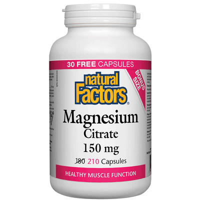 Magnesium Citrate 150 mg (210 capsules)