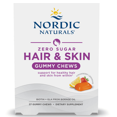 Zero Sugar Hair & Skin Gummy Chews (27 Gummies)