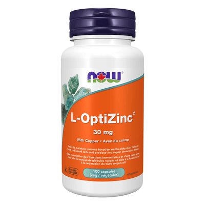 L-OptiZinc 30mg + Copper (100 capsules)