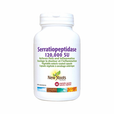 Serratiopeptidase 120,000 SU (60 capsules)