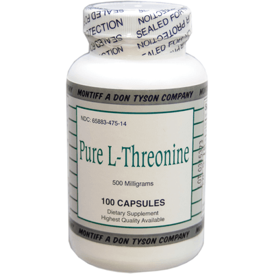 Pure L-Threonine 500mg (100 capsules)