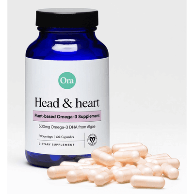 Head and Heart: Plant-Based Omega-3 Supplement (60 capsules)