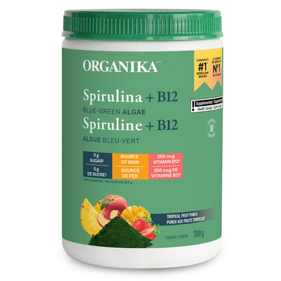 Spirulina+B12 Tropical Fruit Punch (300 Grams)