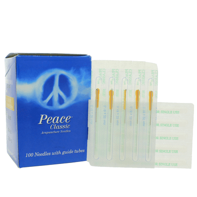 Peace Classic Needles W/Guide Tubes 100ct ((34g) 0.22mm X 25mm (1in))