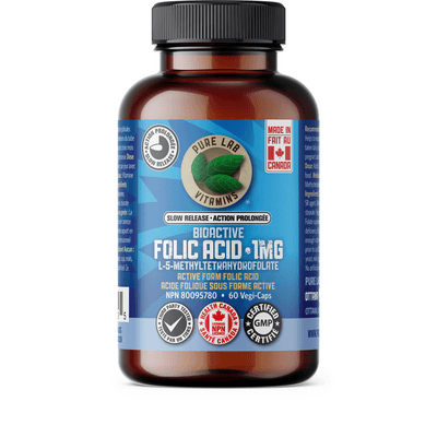 Bioactive Folic Acid 1mg Slow Release (60 capsules)