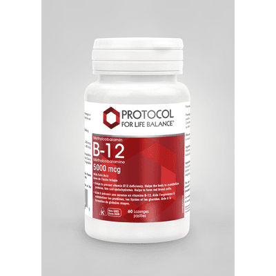 Methylcobalamin B-12 With Folic Acid - 5,000 mcg (60 lozenges)