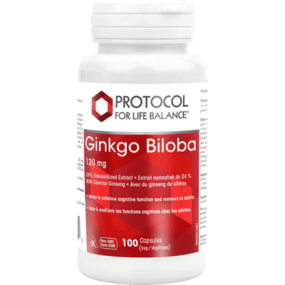 Ginkgo Biloba 120mg/24% Plus (100 capsules)