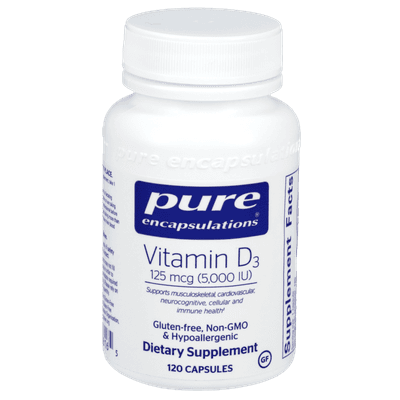 Vitamin D3  125mcg (5,000IU) (120 capsules)