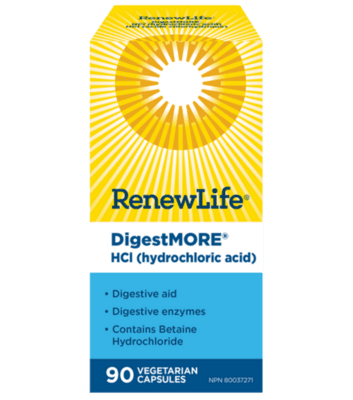 DigestMORE HCl (hydrocholric acid) (90 capsules)