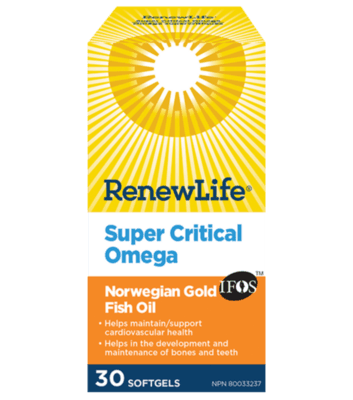 Super Critical Omega Norwegian Gold Fish Oil (30 Softgels)