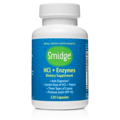 Smidge® HCl + Enzymes (120 capsules)