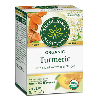 Organic Turmeric Meadowsweet & Ginger (16 Count)