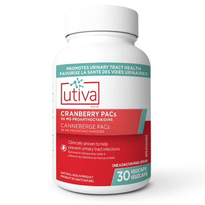 Utiva Cranberry PACs (30 capsules)