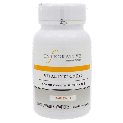Vitaline CoQ10 200mg w/Vit E Chewable Maple Nut (30 wafers)