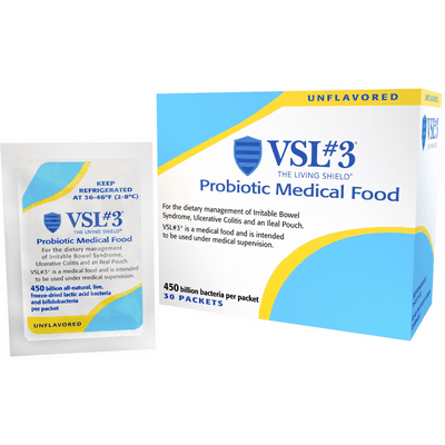 VSL#3® High-Potency, Multi-Strain, Unflavored, Probiotic Powder (450B CFU) (30 packets)
