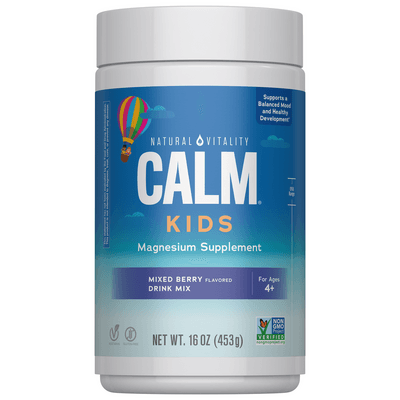 CALM Kids Magnesium Supplement, Mixed Berry (453 Grams)