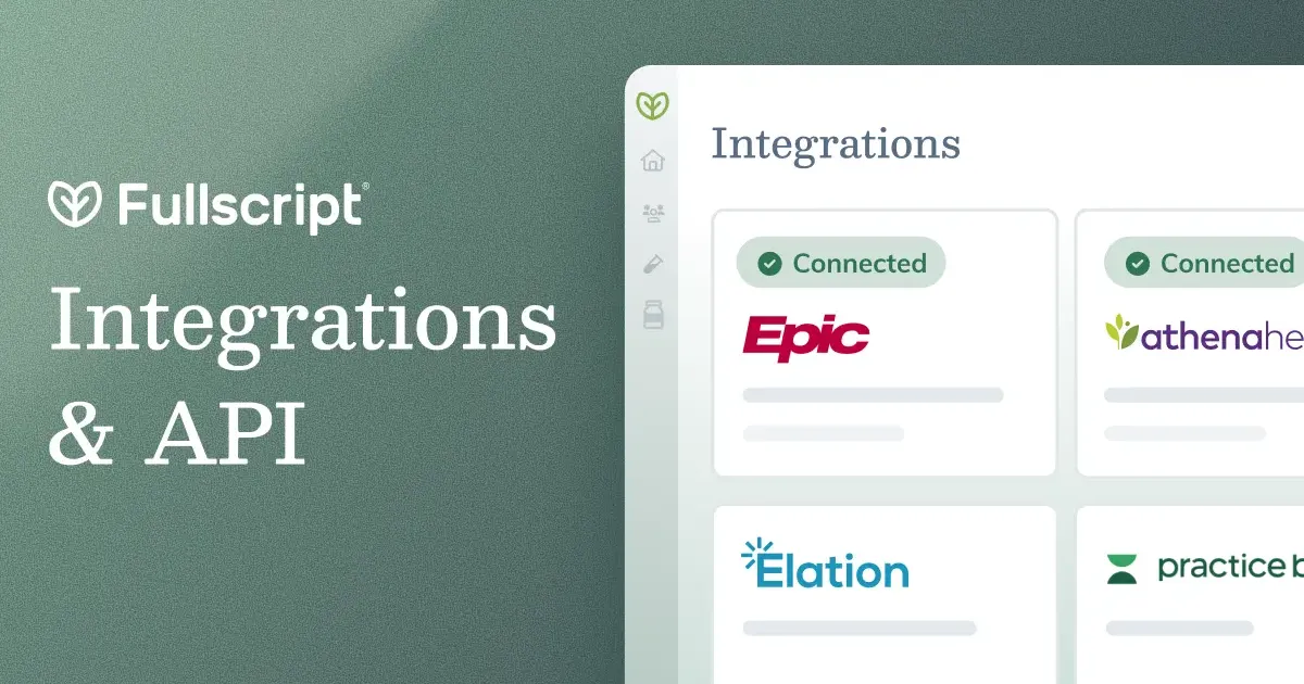 EHR and health platform integrations | Fullscript
