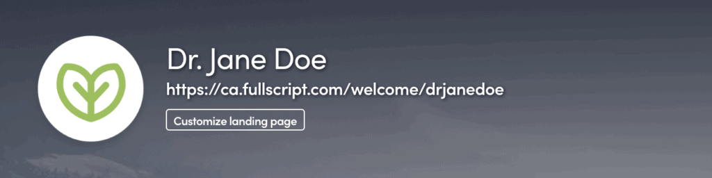 Visual directing you where to find the link to your dispensary.