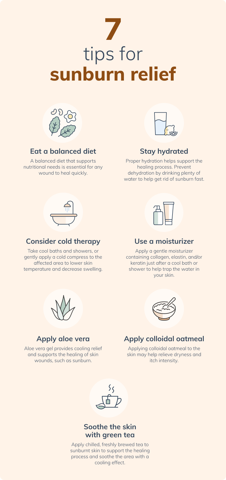 natural sunburn relief 7 tips for sunburn relief