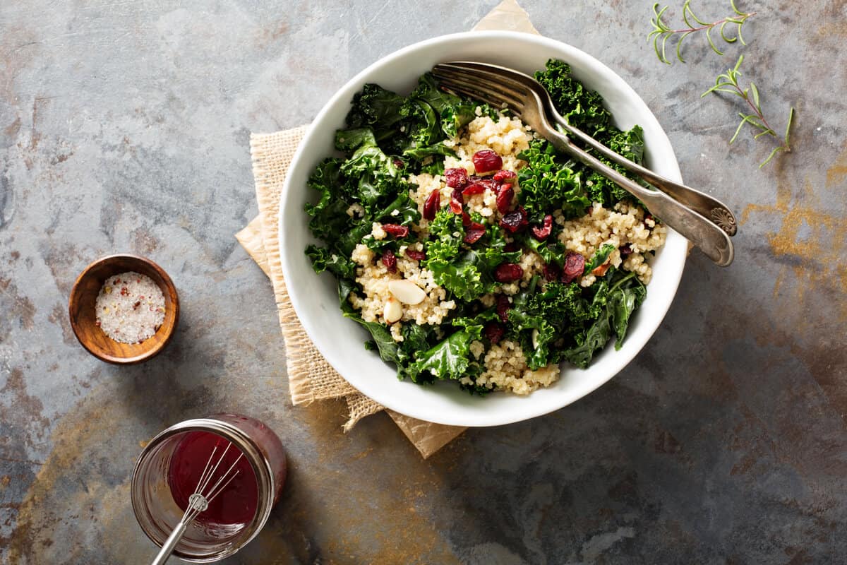 Macronutrients and micronutrients salad