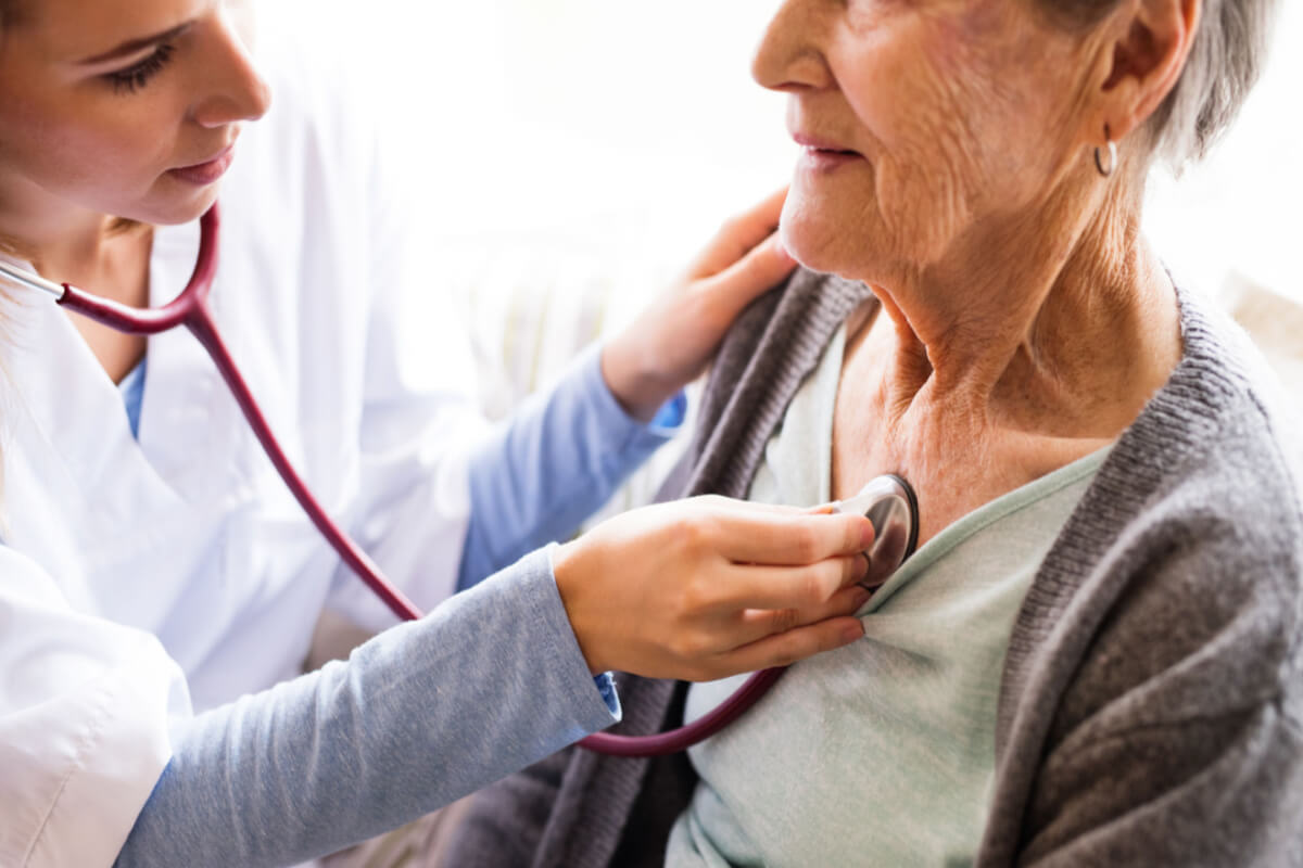 benefits of hiit elderly woman getting blood pressure taken