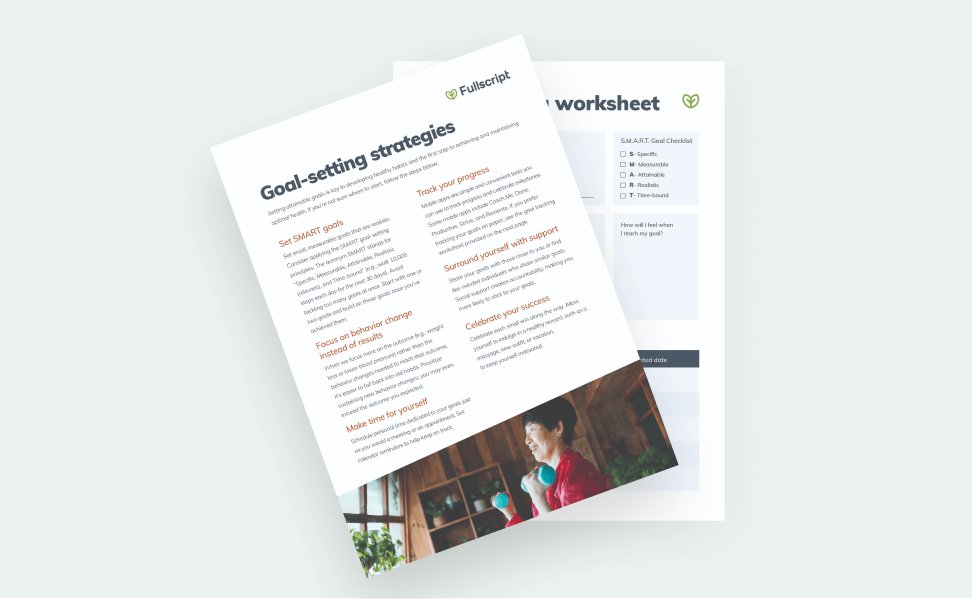 goal-setting strategies handout