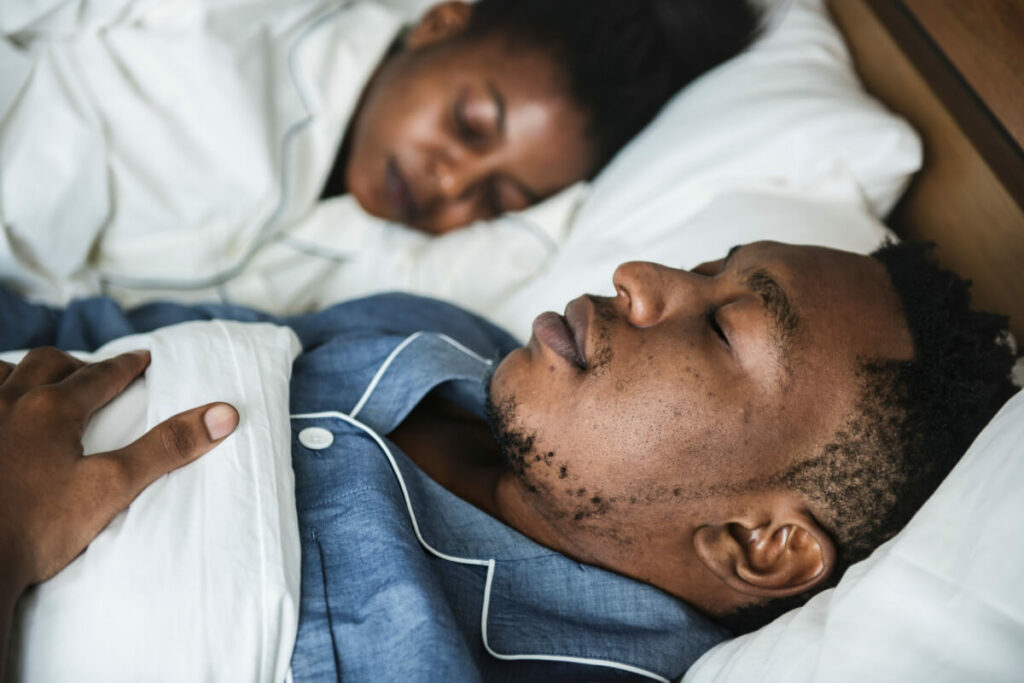 two people sleeping
