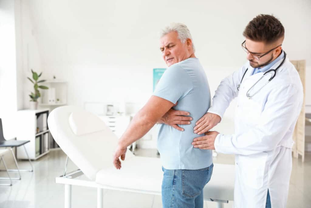 doctor accessing a patient