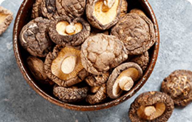 a bowl of medicinal mushrooms