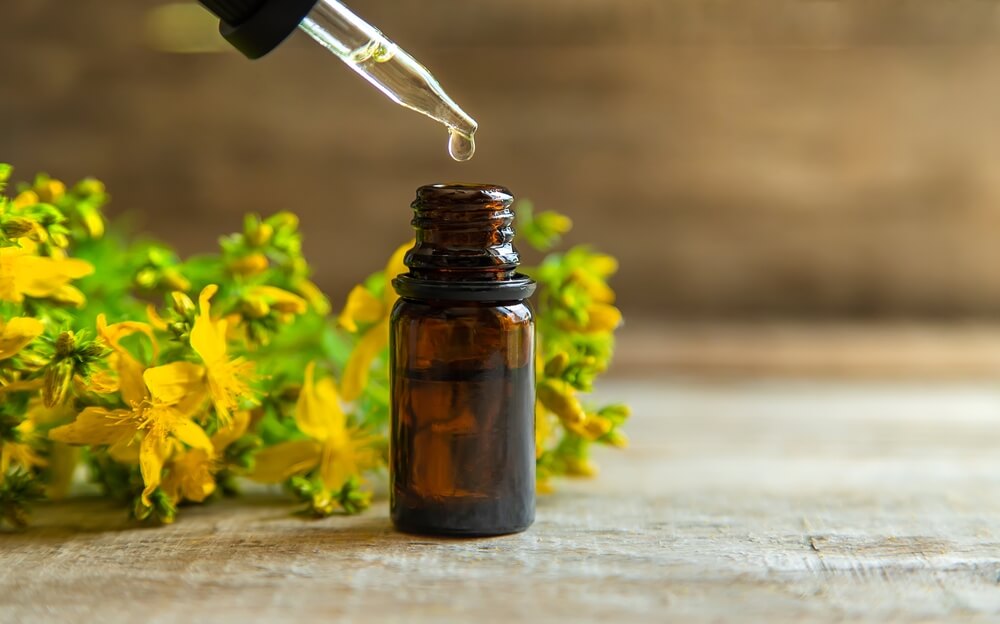 bottle of st johns wort extract