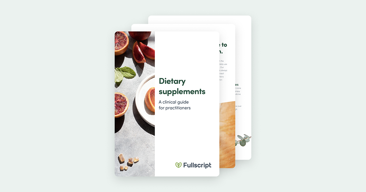 dietary supplements guide lead magnet hero image