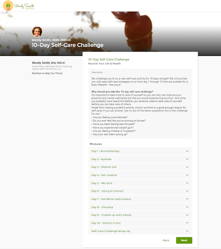 practice better online wellness course