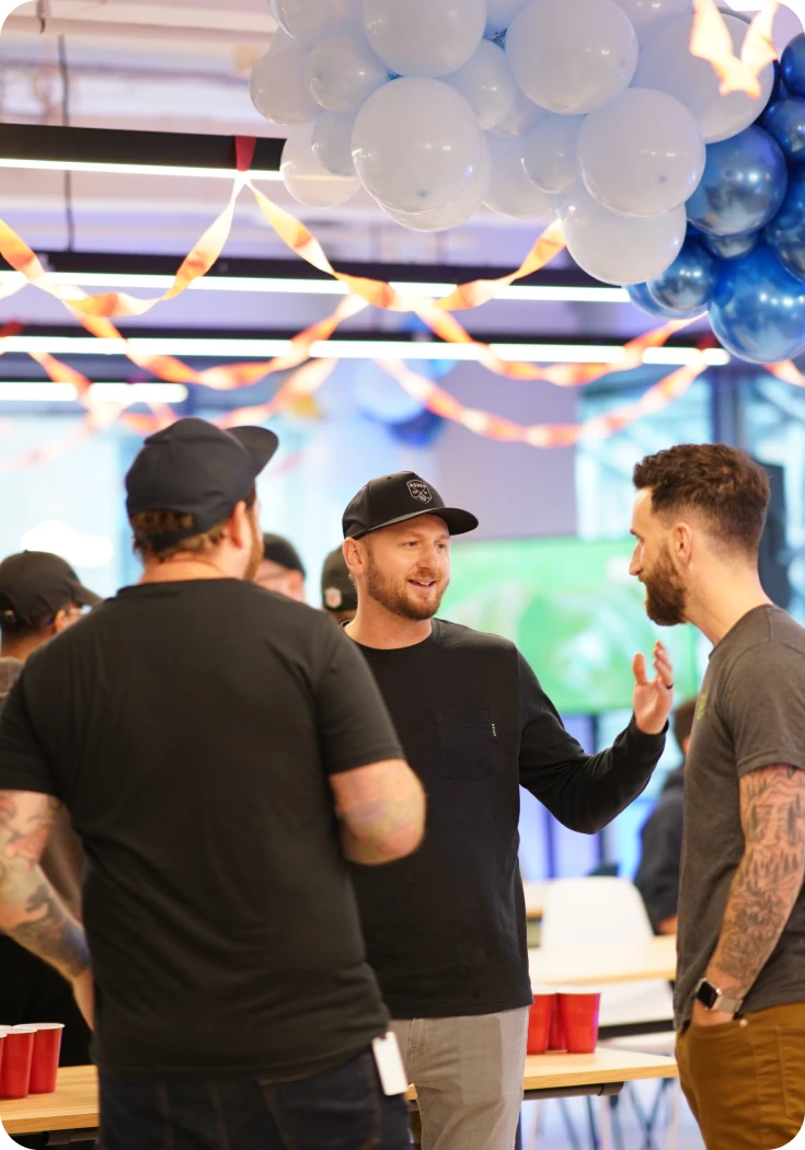 CEO of Fullscript speaking with employees