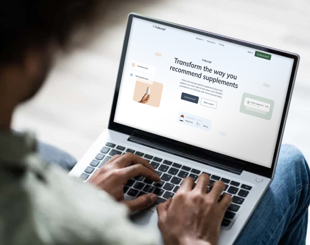 fullscript website platform