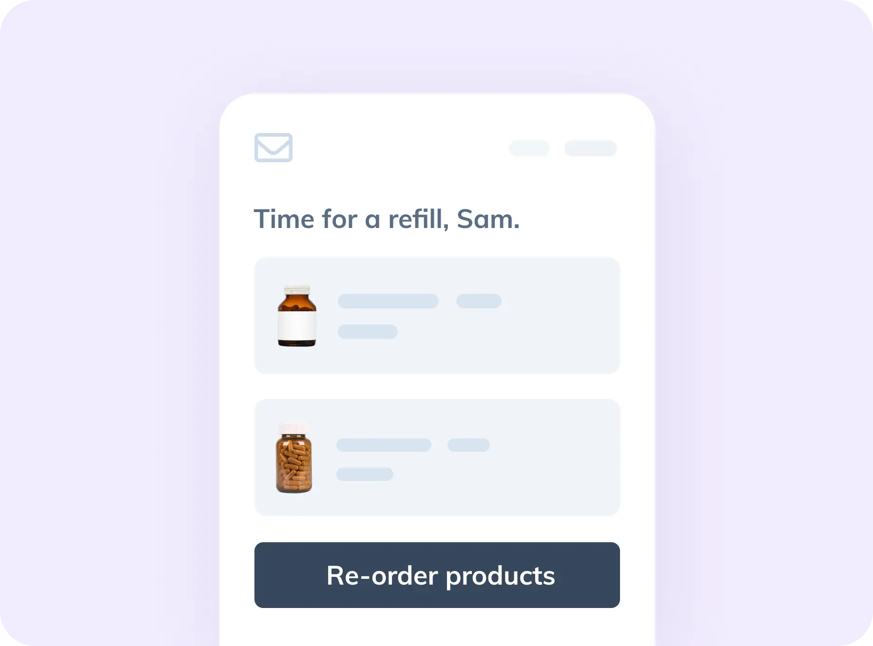 Fullscript refill reminder email