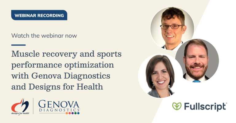 muscle recovery and sports performance optimization with genova diagnostics and designs for health blog post