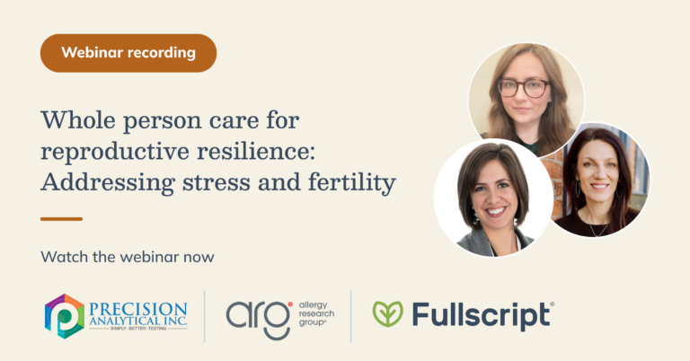 whole person care for reproductive resilience: addressing stress and fertility blog post